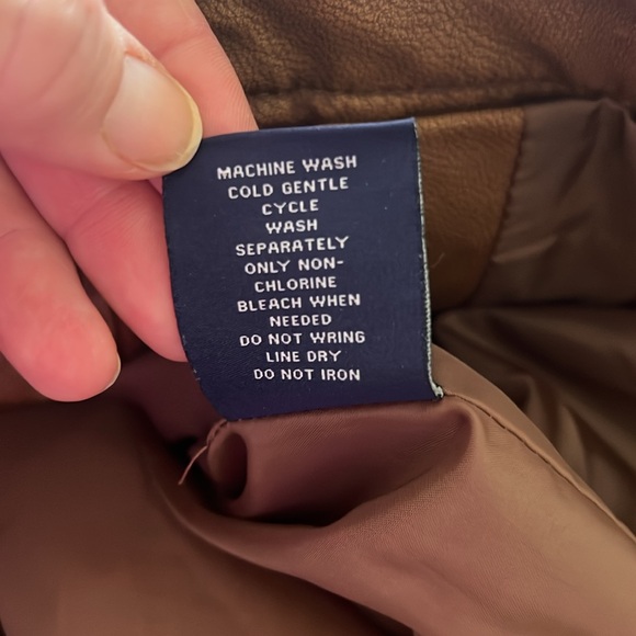 Men’s faux leather jacket - Picture 3 of 4